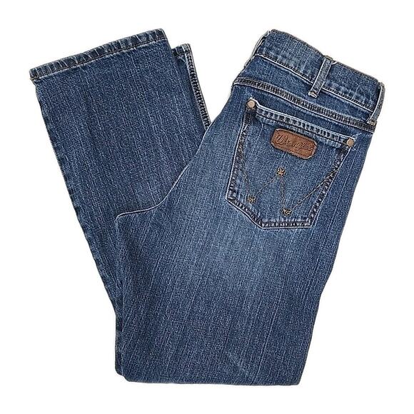 Wrangler Retro Mens Relaxed Boot Cut Jeans Sz 33x30 Western Cowboy Chore Barn - Picture 2 of 12